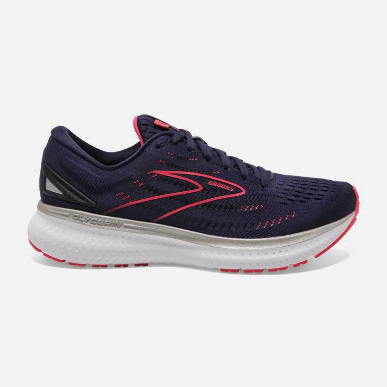 Brooks Glycerin 19 Hardloopschoenen voor Dames Roze/Zwart (UVFBZ-3641)